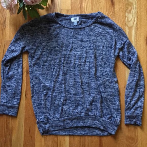 NWOT Navy/gray lightweight sweatshirt/ top - Picture 2 of 4